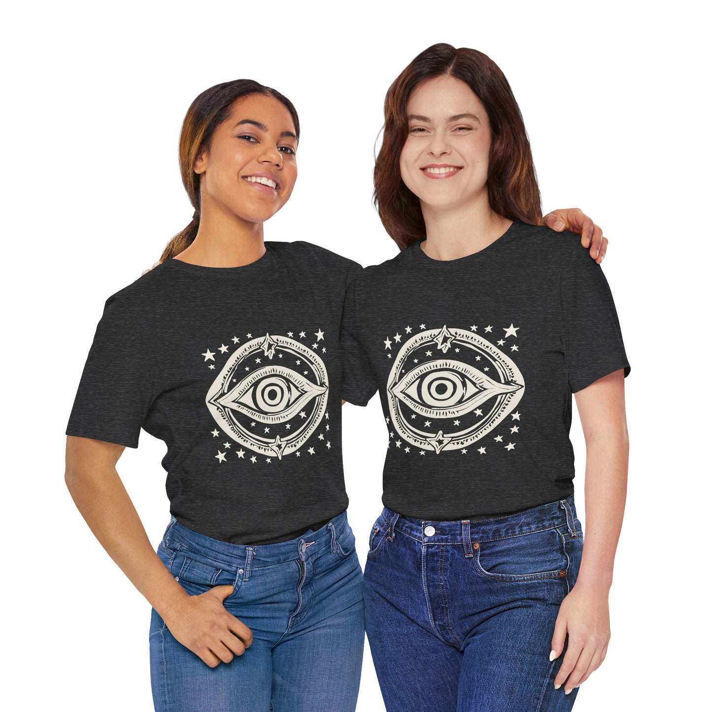 Mystic Eye Unisex Jersey Tee - Cosmic Stars T-Shirt