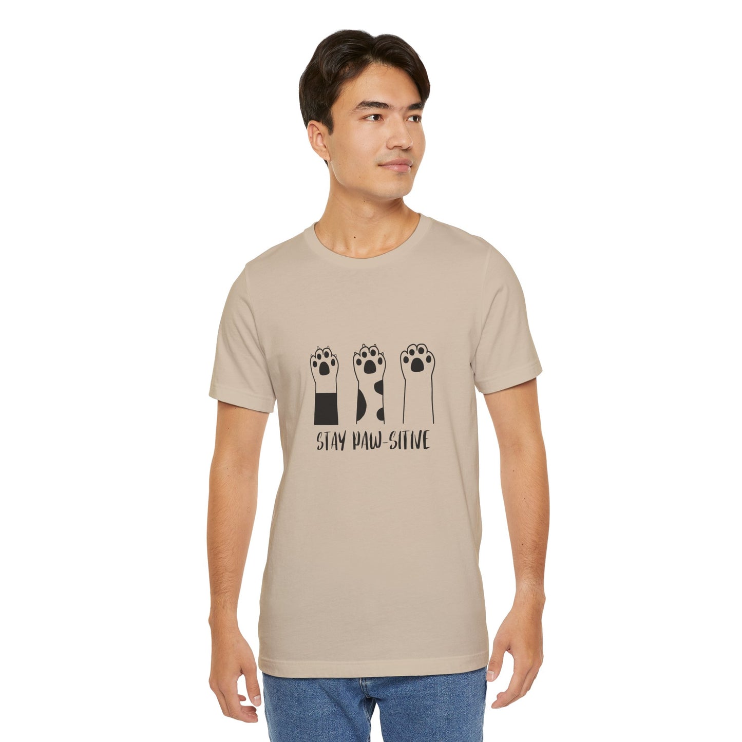 Stay Paw-Sitive Cat Lover T-Shirt