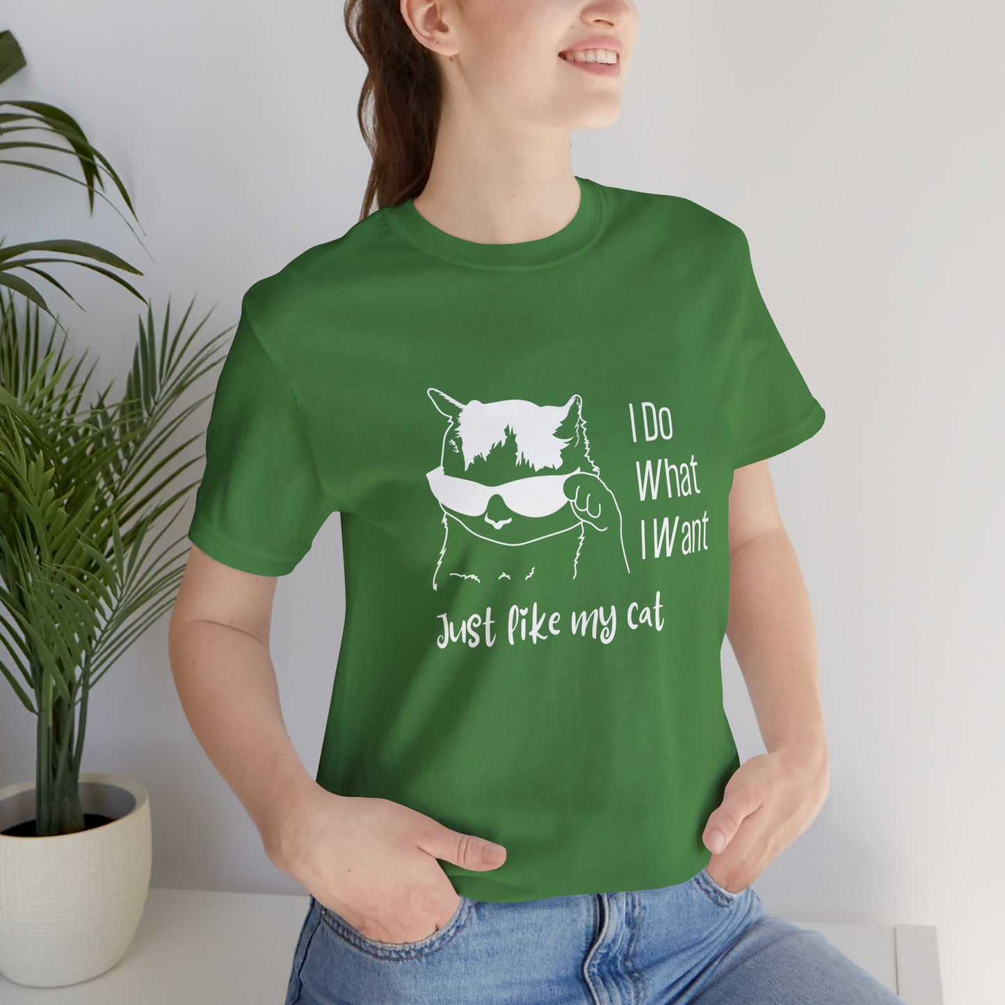 I Do What I Want Cat Tee - Unisex Jersey T-Shirt for Cat Lovers