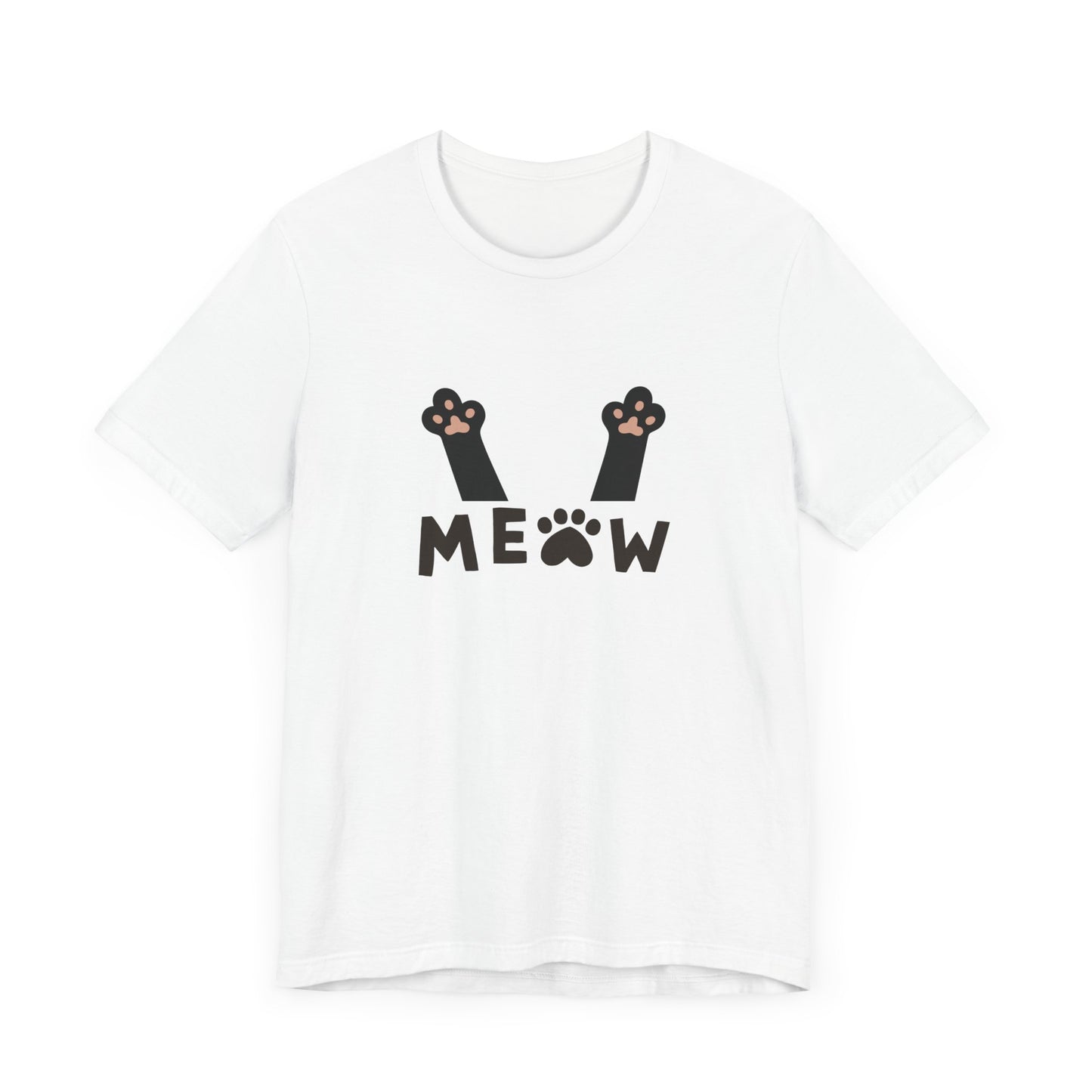 Meow Cat Paw Unisex Jersey Tee