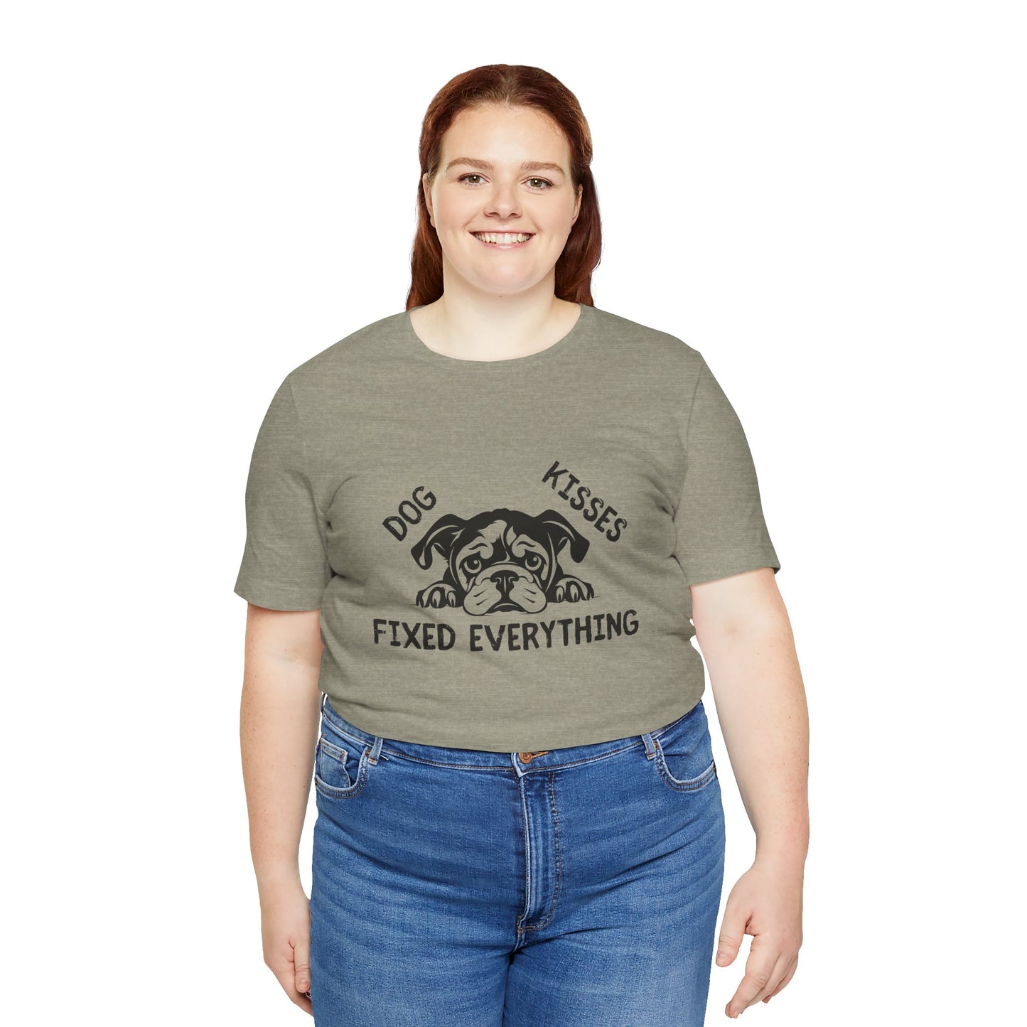 Unisex Dog Kisses Fixed Everything Tee