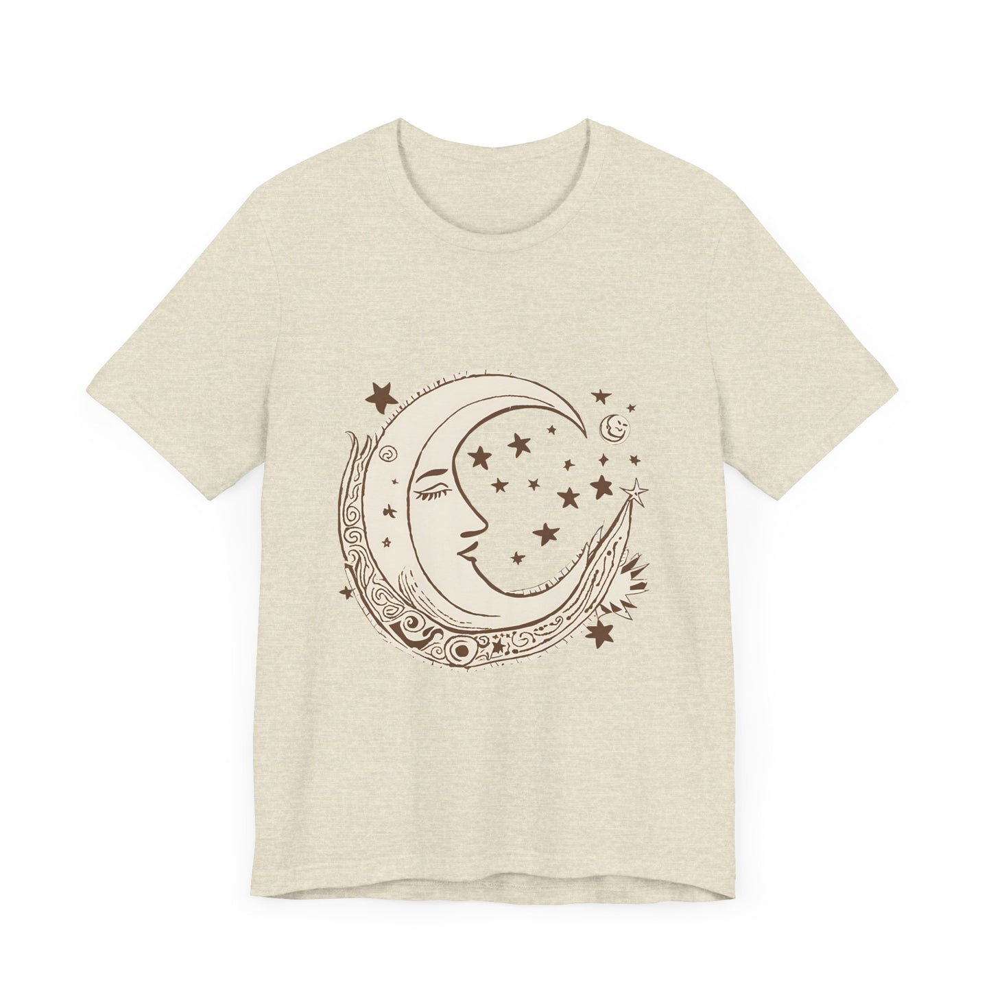 Celestial Moon and Stars Unisex Short Sleeve Tee