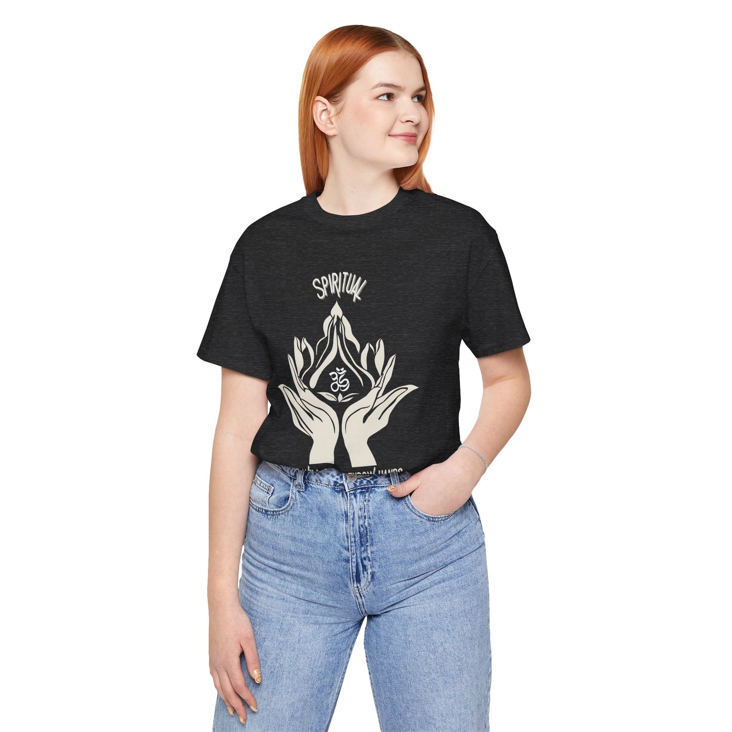 Spiritual Hands Unisex Jersey Tee - Zen Vibes for Mindful Living