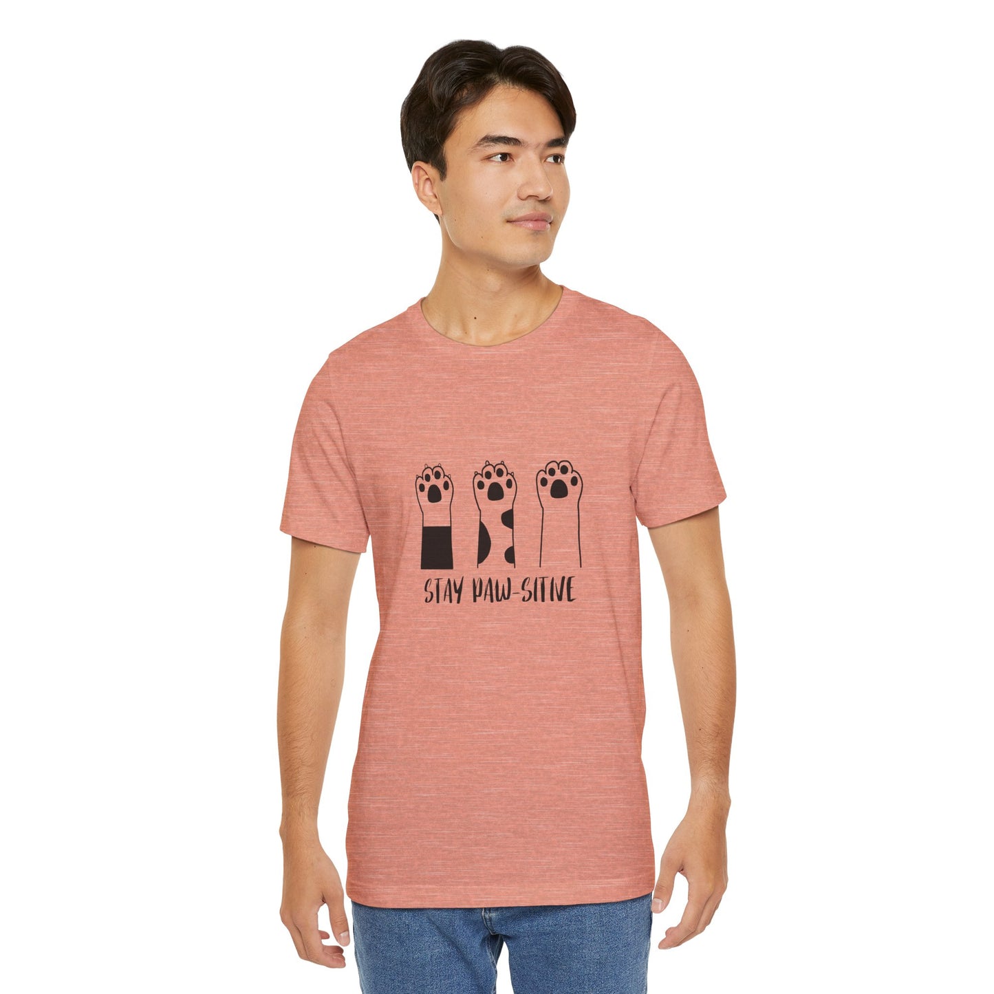 Stay Paw-Sitive Cat Lover T-Shirt