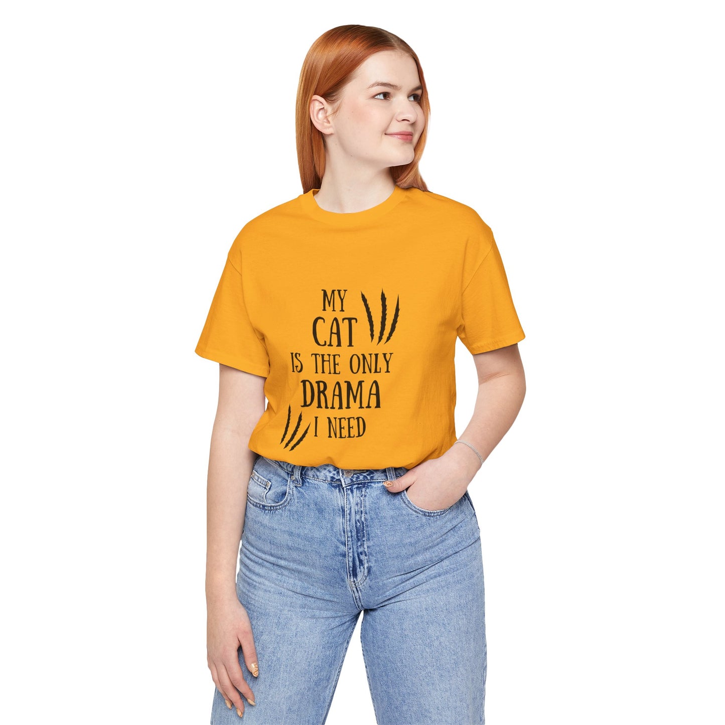 Funny Cat Drama Unisex Jersey Tee