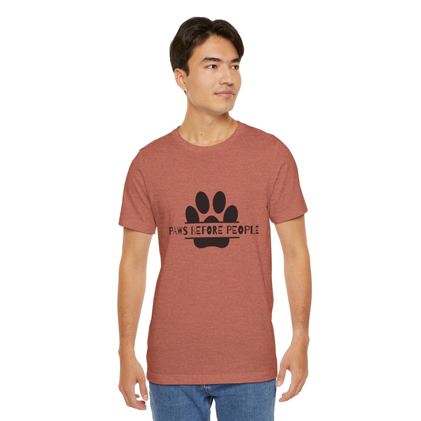 Funny Dog Lover T-Shirt - "Paws Before People" Unisex Tee