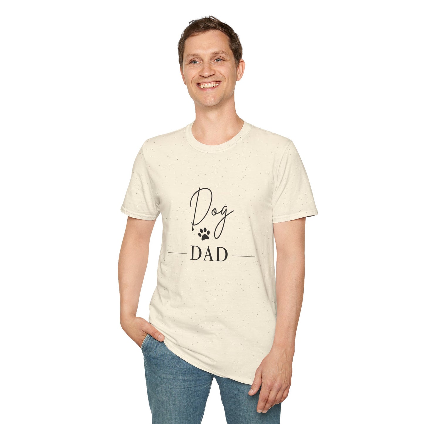 Dog Dad Unisex Softstyle T-Shirt - Perfect Gift for Pet Lovers