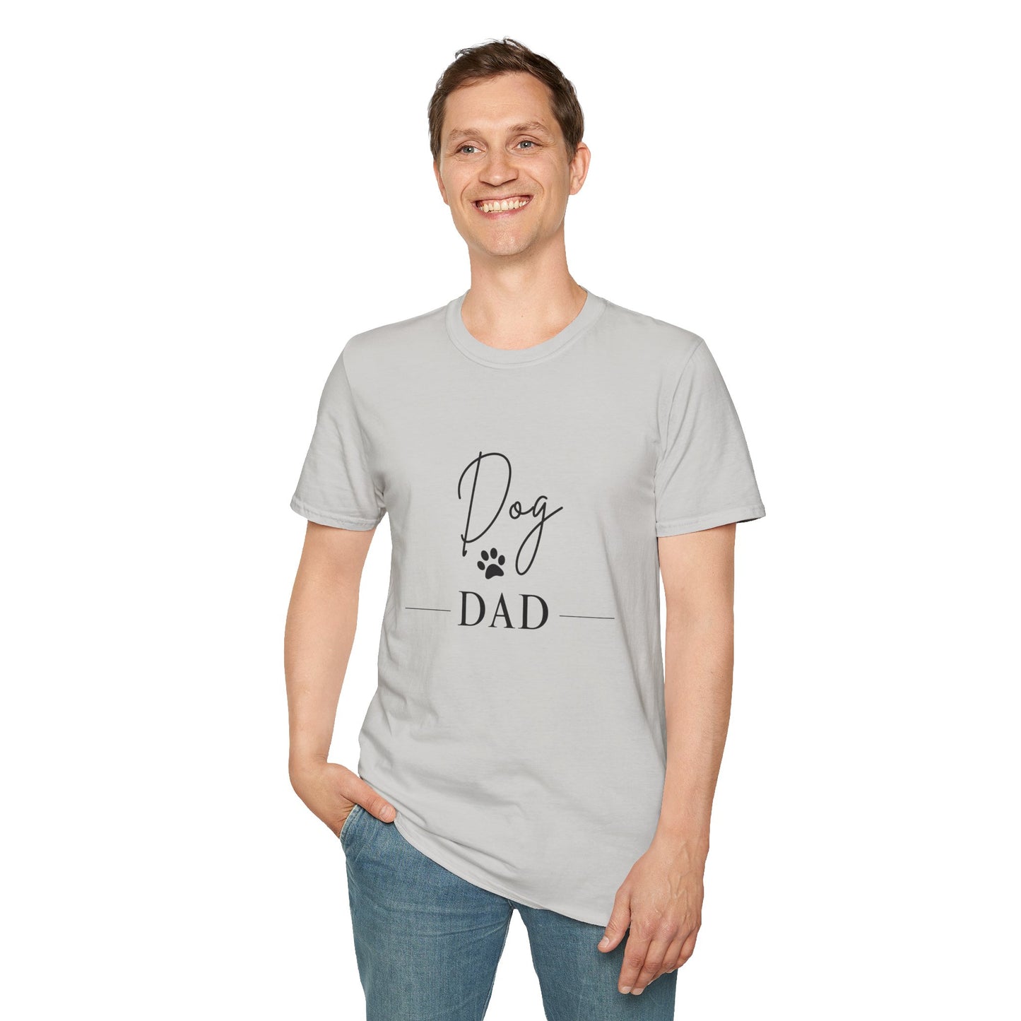 Dog Dad Unisex Softstyle T-Shirt - Perfect Gift for Pet Lovers