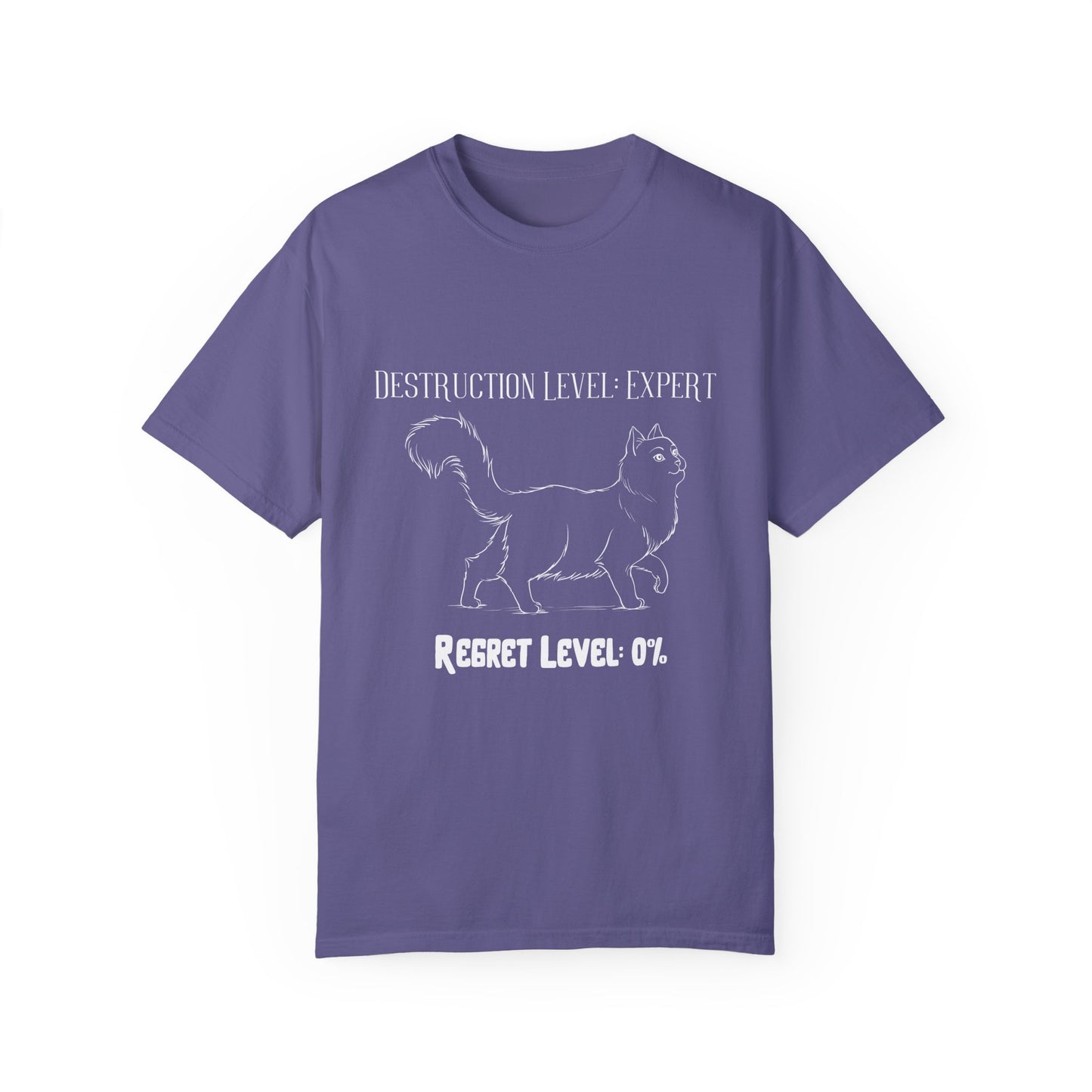 Destruction Level Expert Cat T-Shirt - Funny Gift for Cat Lovers