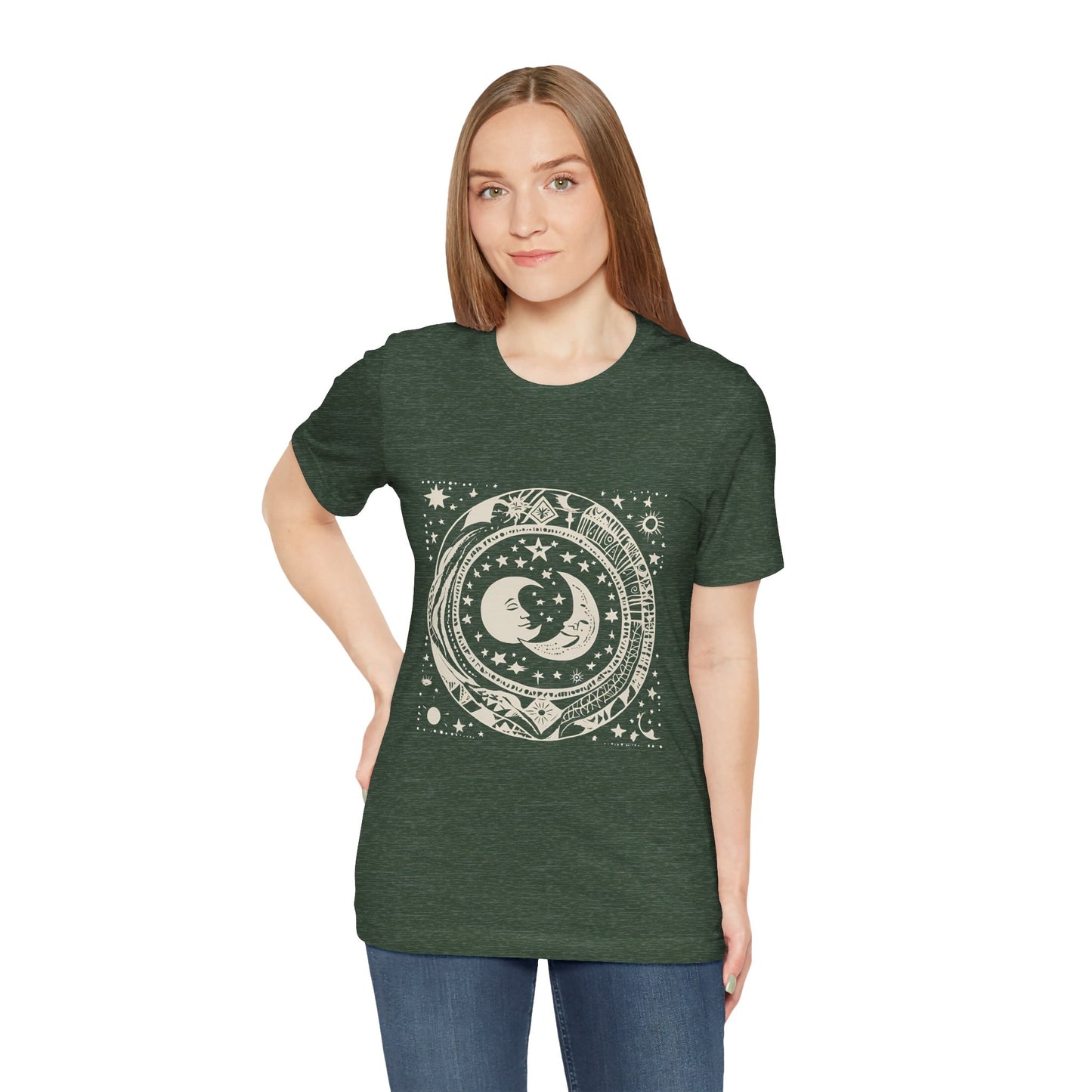 Celestial Harmony Unisex Jersey Tee - Cosmic Design