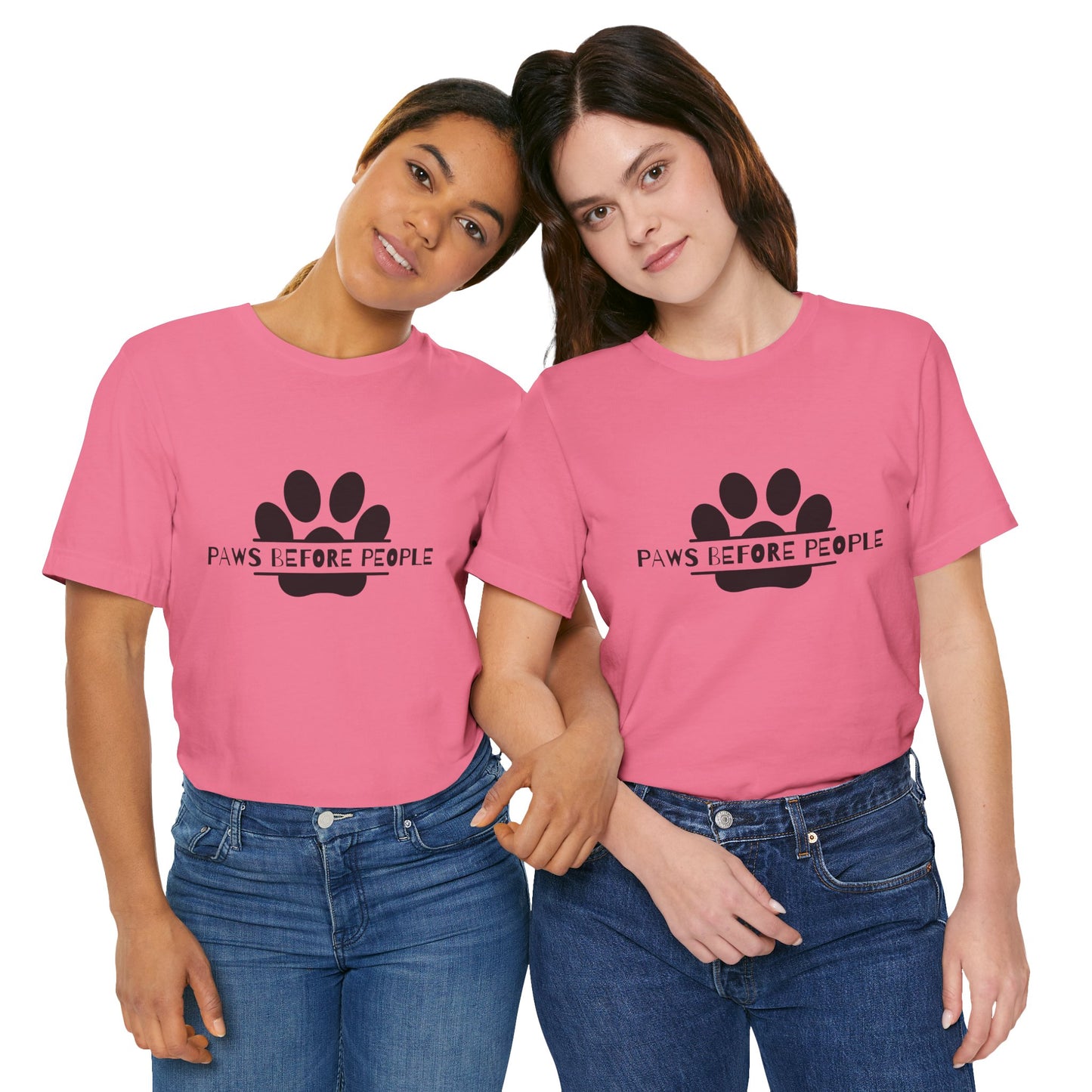 Funny Dog Lover T-Shirt - "Paws Before People" Unisex Tee