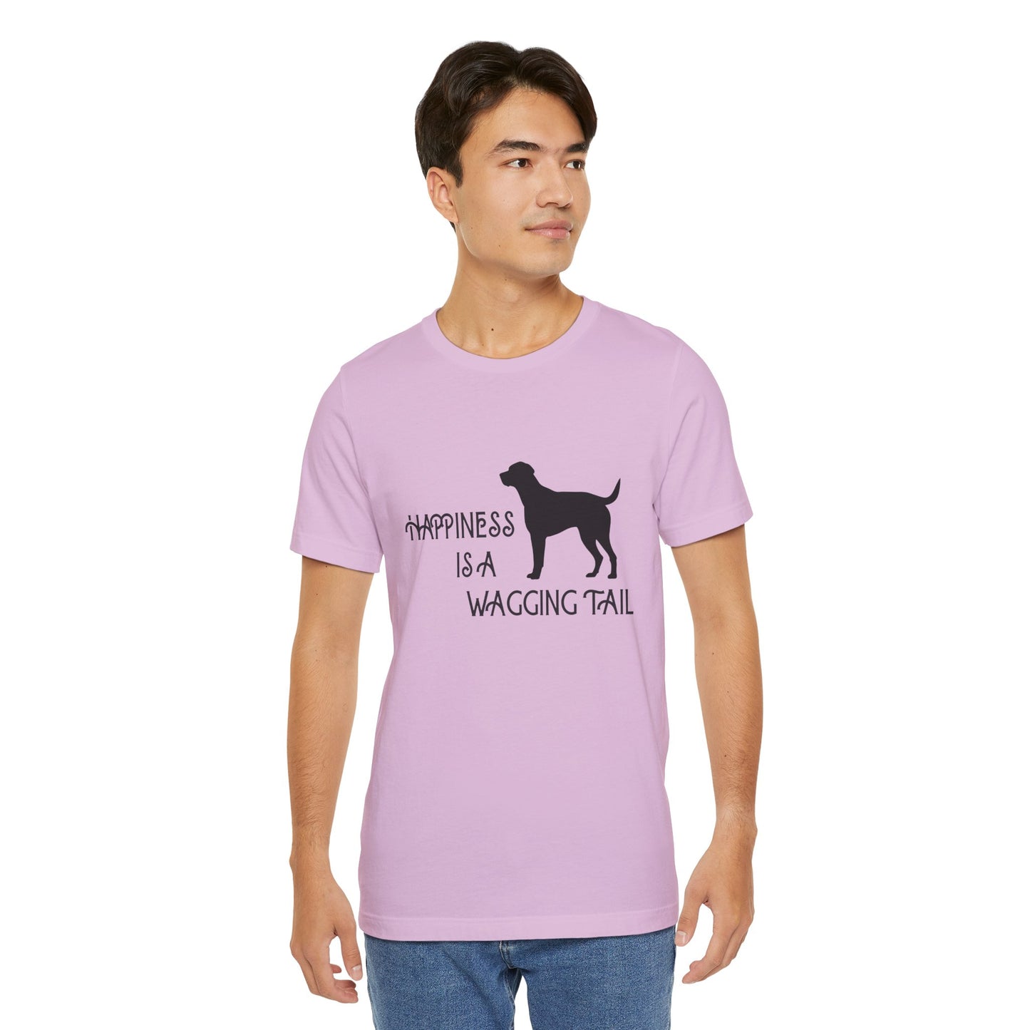 Happiness is a Wagging Tail Unisex Dog Lover Tee