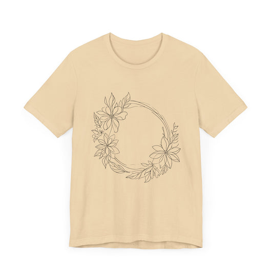 Floral Wreath Unisex Jersey Tee - Comfortable and Stylish for All Occasions