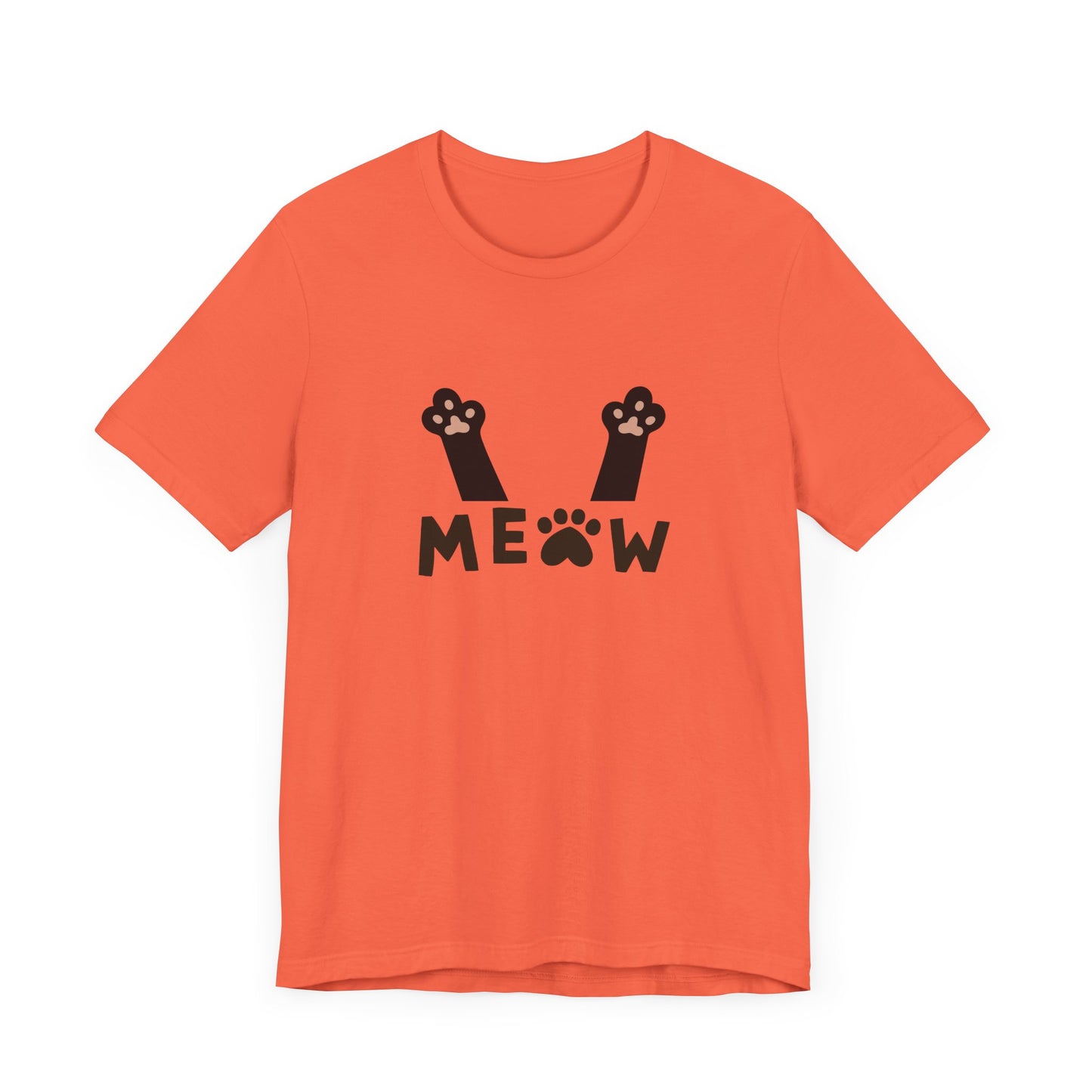 Meow Cat Paw Unisex Jersey Tee