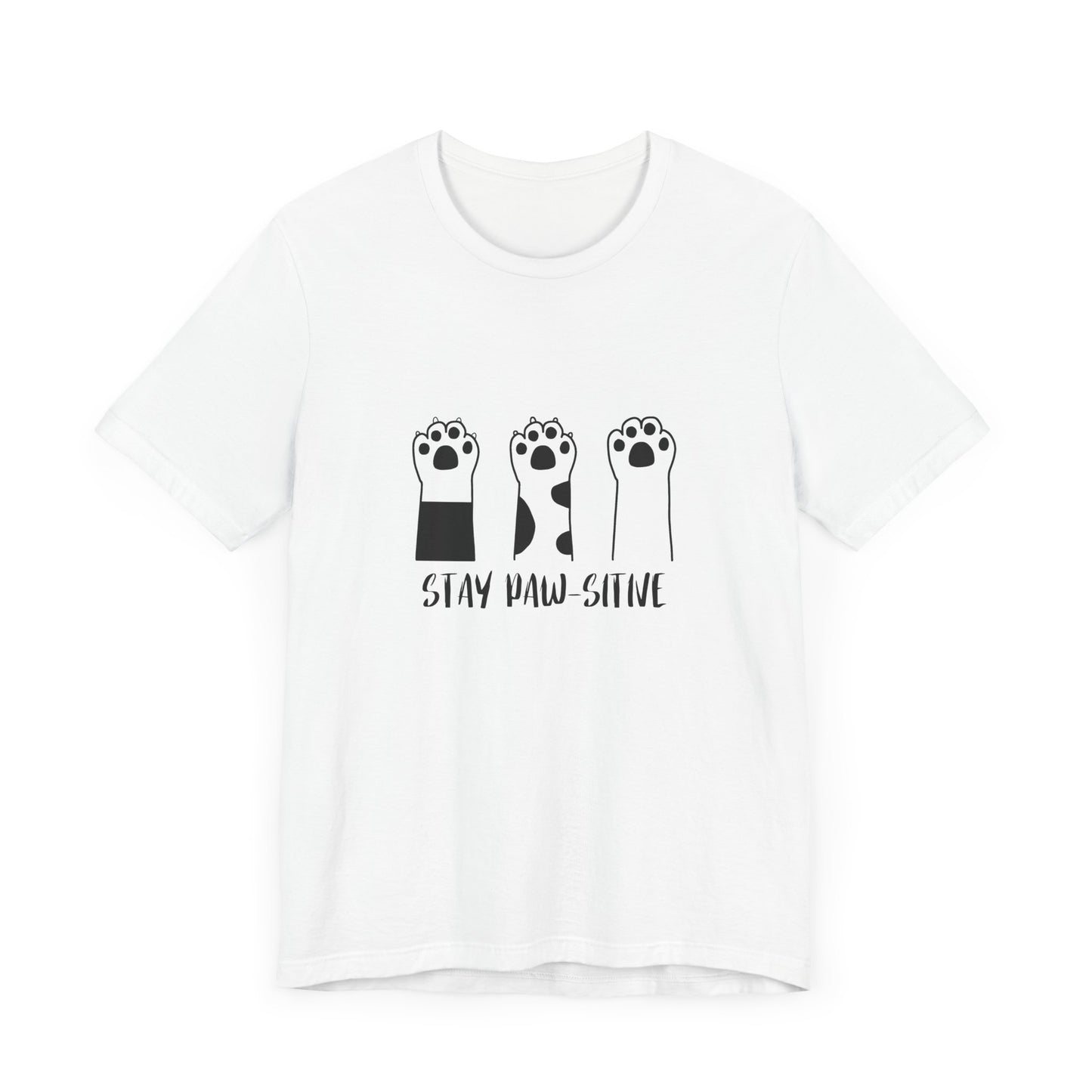 Stay Paw-Sitive Cat Lover T-Shirt