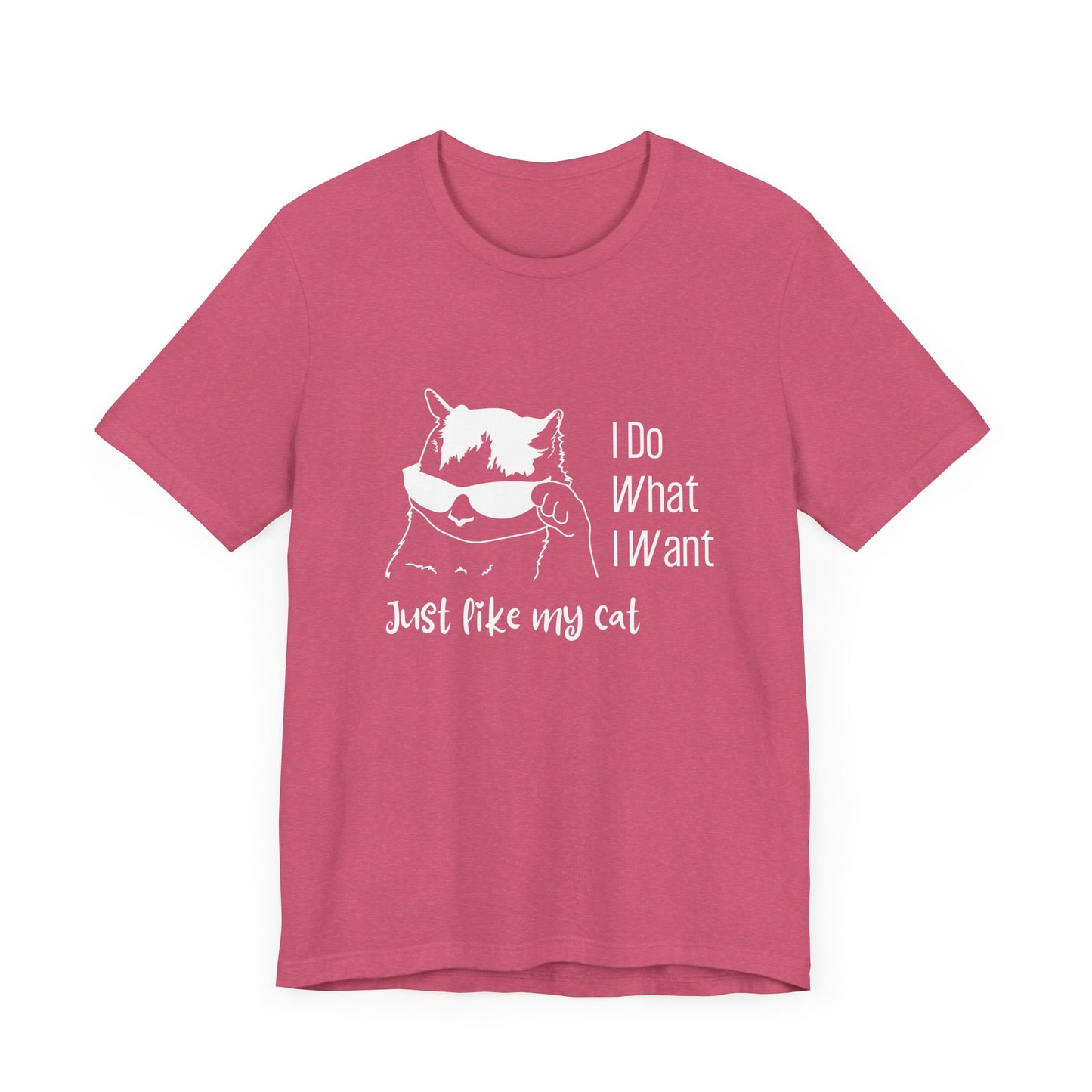 I Do What I Want Cat Tee - Unisex Jersey T-Shirt for Cat Lovers