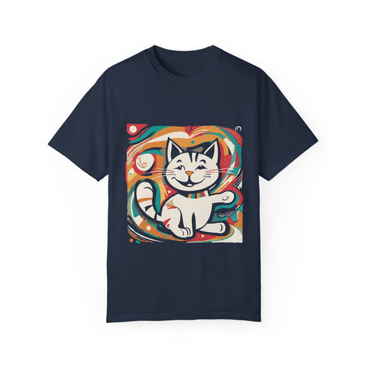 Playful Cat Graphic Unisex T-Shirt - Perfect for Pet Lovers